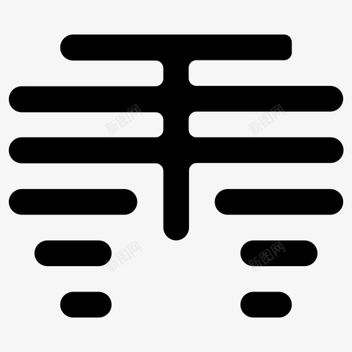 胸腔骨骼健康图标svg_新图网 https://ixintu.com 人体 保健 健康 肋骨 胸腔 胸骨 骨骼