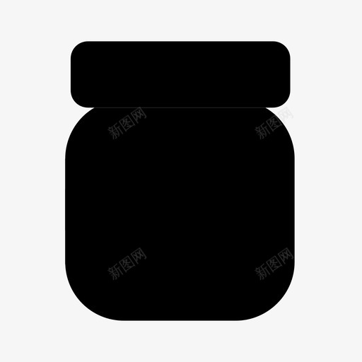蛋黄酱黄油食物图标svg_新图网 https://ixintu.com 物品 罐子 蛋黄酱 购物 食物 黄油