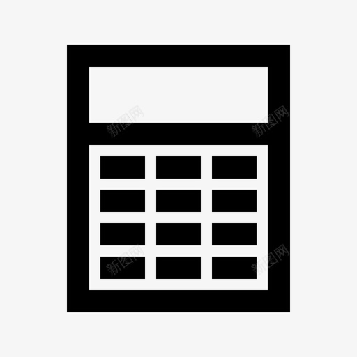 计算器数学金融网络网格图标svg_新图网 https://ixintu.com 数学 计算器 金融网络网格