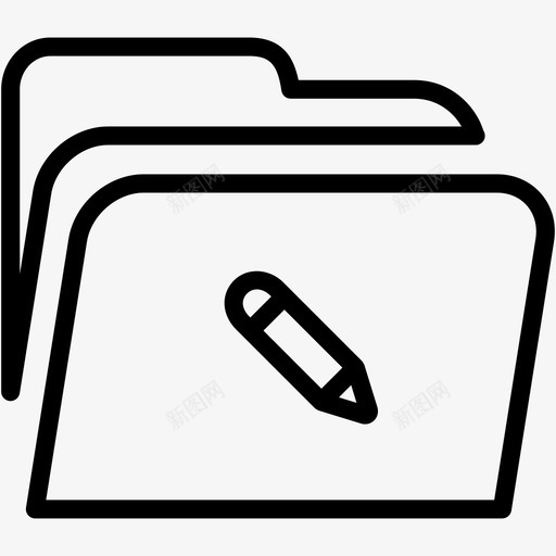 文件夹编辑资源管理器文件图标svg_新图网 https://ixintu.com 存储 文件 文件夹2 文件夹编辑 资源管理器