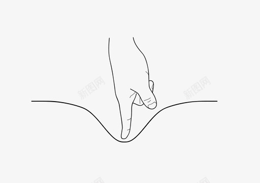 推指孔图标svg_新图网 https://ixintu.com 孔 拉 指 推