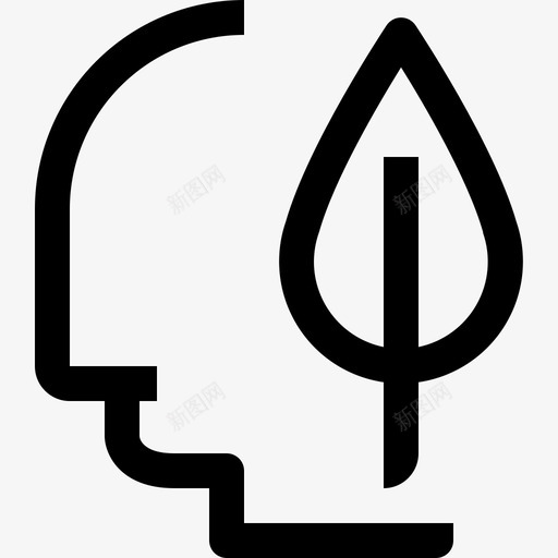 人类思维与思维大脑生态图标svg_新图网 https://ixintu.com 人类思维与思维 人类思维的最小图标 大脑 头脑 生态 过程