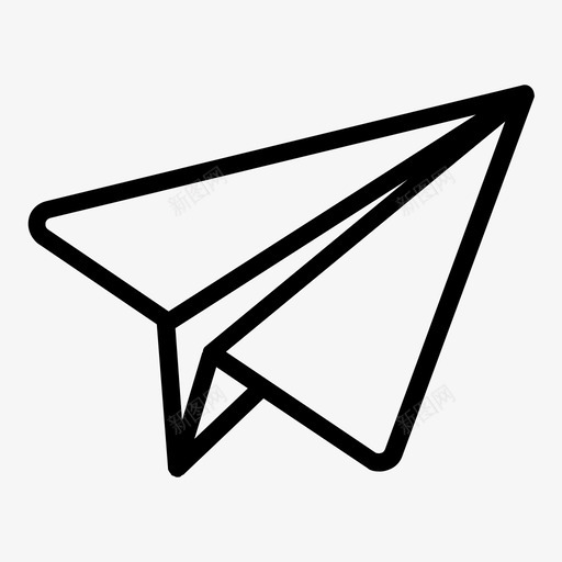 纸飞机飞行发送图标svg_新图网 https://ixintu.com 发送 纸飞机 飞行