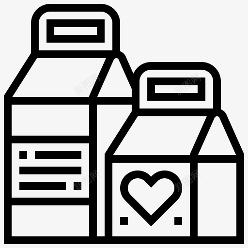 包裹慈善爱心图标svg_新图网 https://ixintu.com 包裹 帮助 慈善 爱心