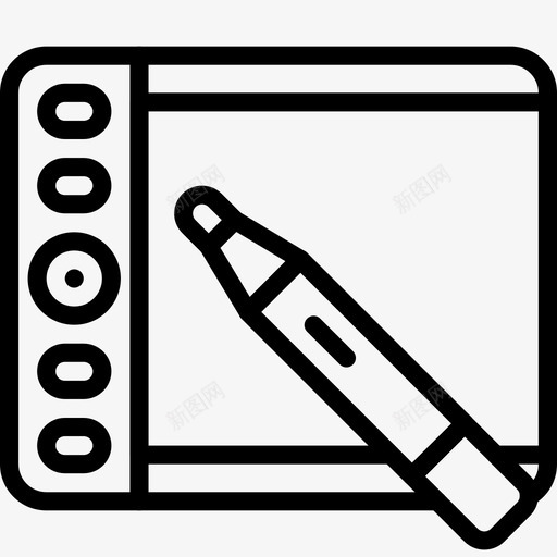 绘图板小工具图标svg_新图网 https://ixintu.com wacom 图形 小工具 技术 电气设备概述 绘图板 设计