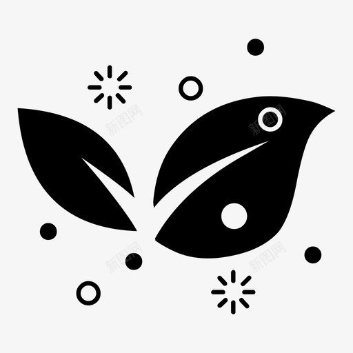 叶子树叶大自然图标svg_新图网 https://ixintu.com 叶子 大自然 树叶