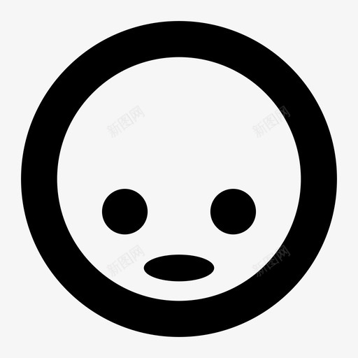 微笑脸头图标svg_新图网 https://ixintu.com 头 微笑 脸