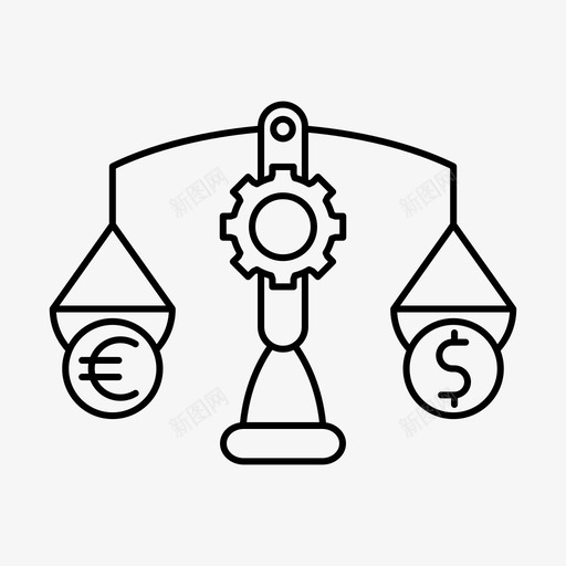 预算平衡财务货币图标svg_新图网 https://ixintu.com 市场经济概要 规模 财务 货币 预算平衡