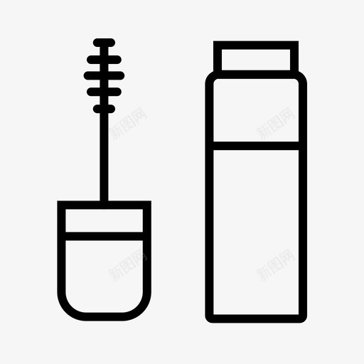 睫毛膏化妆品眼妆图标svg_新图网 https://ixintu.com 化妆包 化妆品 眼妆 睫毛膏