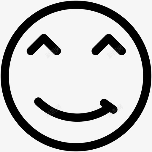幽默表情脸图标svg_新图网 https://ixintu.com 幽默 微笑 感情 笑脸 脸 表情