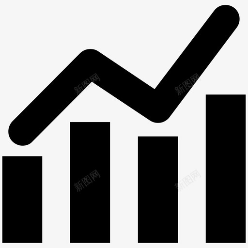 柱状图图表报表图标svg_新图网 https://ixintu.com 业务 图表 报表 柱状图 统计