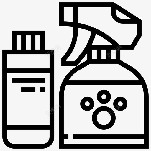 狗洗发水动物宠物图标svg_新图网 https://ixintu.com 动物 宠物 宠物店 狗洗发水