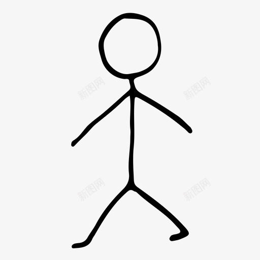 人去素描图标svg_新图网 https://ixintu.com 人 去 木偶 素描