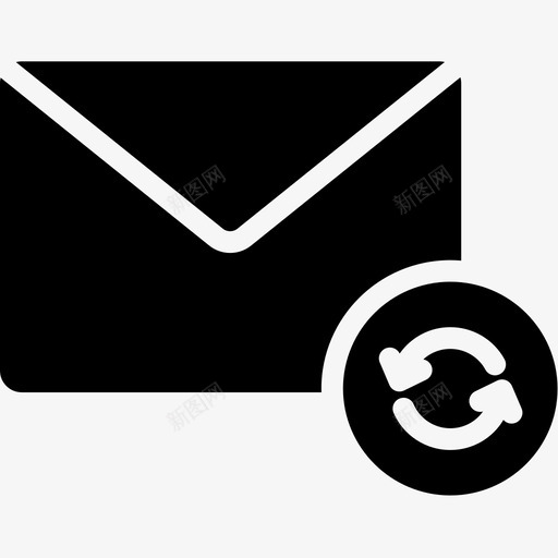 同步电子邮件信封信件图标svg_新图网 https://ixintu.com 信件 信封 同步电子邮件 电子邮件卷2字形