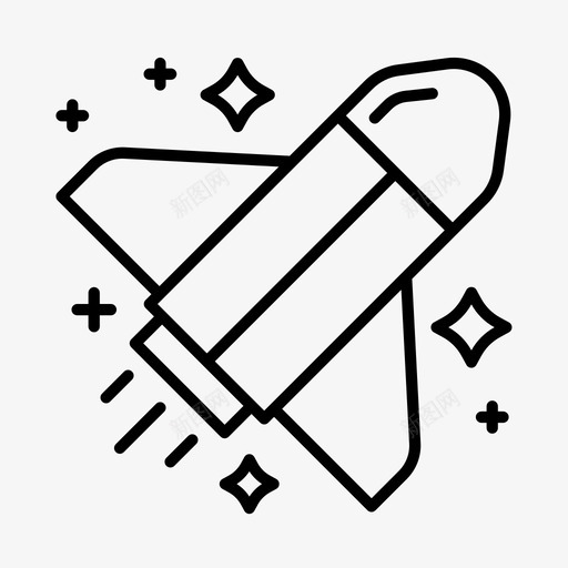 火箭天文学太空图标svg_新图网 https://ixintu.com 天文学 太空 宇宙 宇宙飞船 火箭 航天飞机