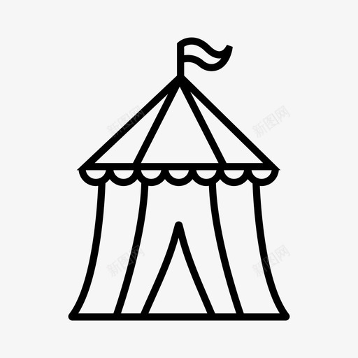 马戏团帐篷嘉年华嘉年华帐篷图标svg_新图网 https://ixintu.com 嘉年华 嘉年华帐篷 马戏团帐篷