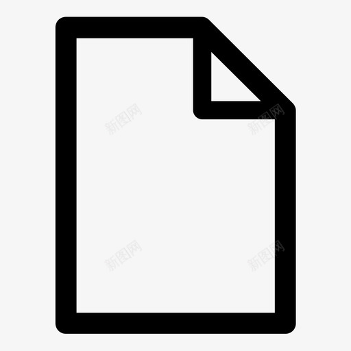 文件新文件纸张图标svg_新图网 https://ixintu.com 文件 新文件 纸张