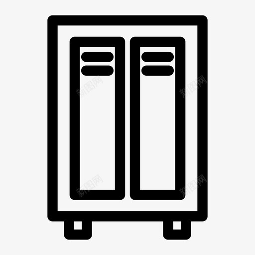 衣柜家具储物柜图标svg_新图网 https://ixintu.com 储物柜 储藏室 复古衣柜 家具 衣柜