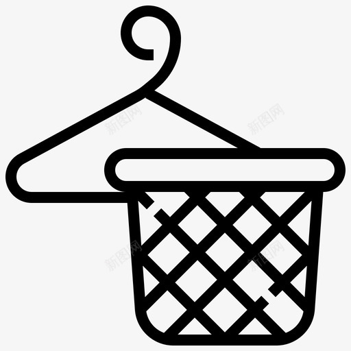 衣架装饰家居图标svg_新图网 https://ixintu.com 家居 家居装饰 衣架 装饰