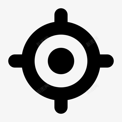 瞄准靶心十字准星图标svg_新图网 https://ixintu.com 十字准星 瞄准 瞄准准心 靶心 马克