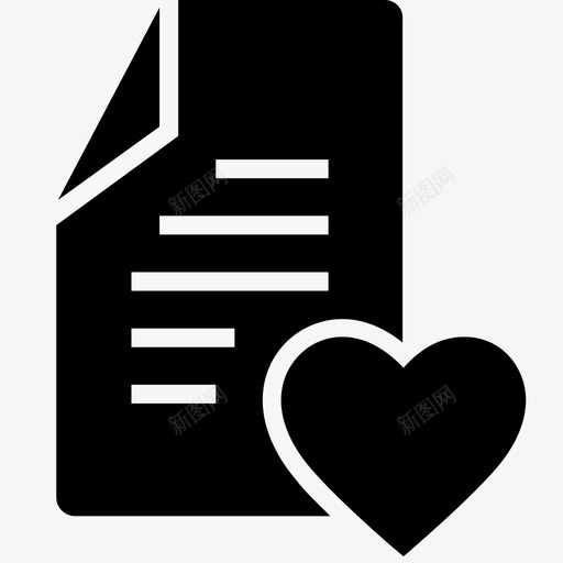 文件文档心脏图标svg_新图网 https://ixintu.com acuteline文件实体 像 心脏 文件 文本 文档