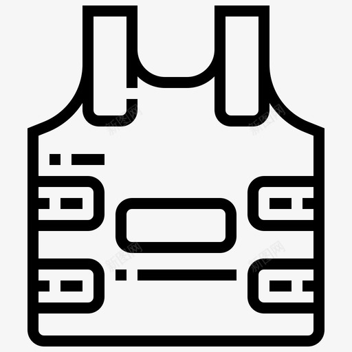 防弹背心凯夫拉警察图标svg_新图网 https://ixintu.com 保护 凯夫拉 安全 警察 警察要素 防弹背心