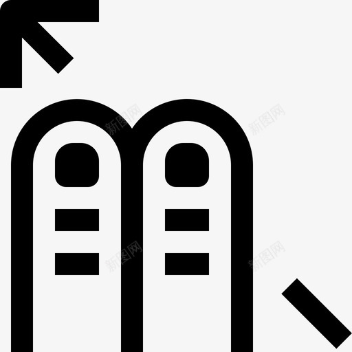 手指手势界面屏幕图标svg_新图网 https://ixintu.com 屏幕 手指和手势的最小图标 手指手势 界面 触摸