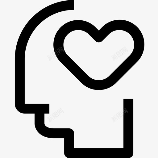 人的思维和思维大脑头脑图标svg_新图网 https://ixintu.com 人的思维和思维 人类思维的最小图标 大脑 头脑 爱 过程