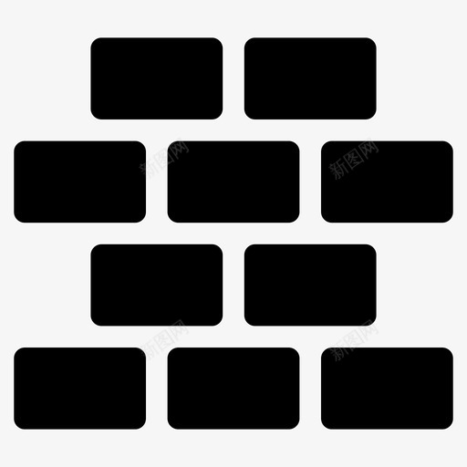 砖砖图案砌体图标svg_新图网 https://ixintu.com 墙 砌体 砖 砖图案