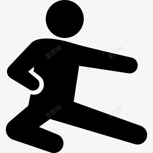 功夫踢腿运动运动偶像图标svg_新图网 https://ixintu.com 功夫踢腿 运动 运动偶像