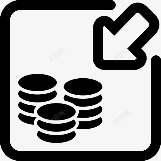 raxicon_资金部到账导入svg_新图网 https://ixintu.com raxicon_资金部到账导入