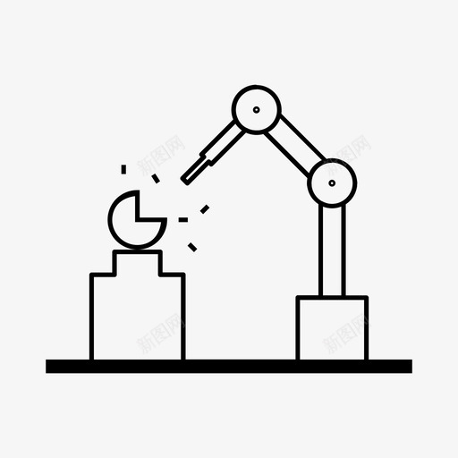 生产工厂工业机器人图标svg_新图网 https://ixintu.com 工业 工业机器人 工厂 工厂集合 机器人 生产