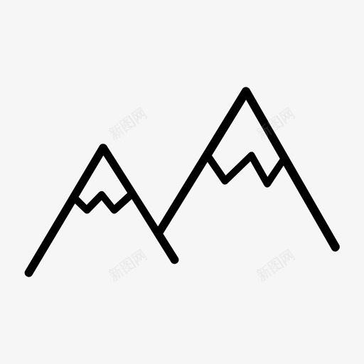 山高冰盖图标svg_新图网 https://ixintu.com 冰盖 山 旅行的海洋 高