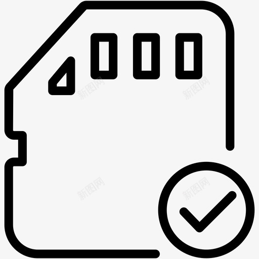 sd卡检查内存通信网络1图标svg_新图网 https://ixintu.com sd卡检查 内存 通信网络1