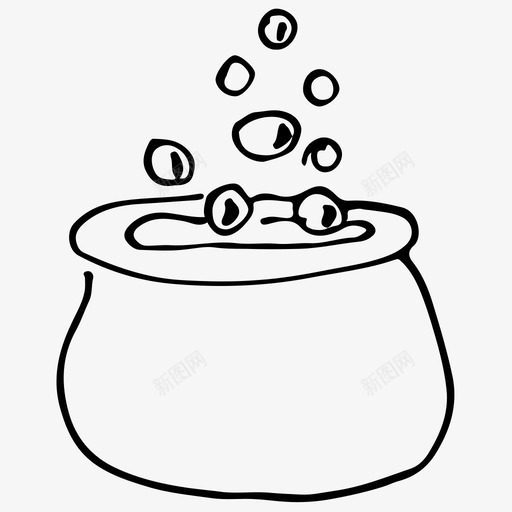 药水万圣节恐怖图标svg_新图网 https://ixintu.com 万圣节 巫婆 恐怖 粗略的图标 药水