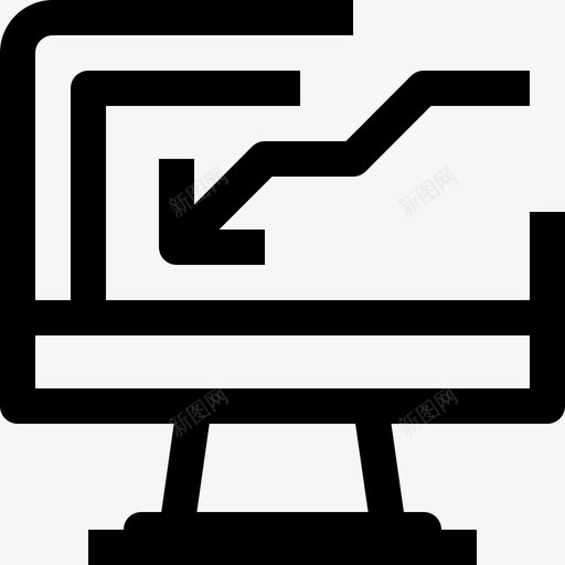 计算机功能向下箭头设备图标svg_新图网 https://ixintu.com 向下箭头 技术 计算机功能 计算机功能最小图标 设备