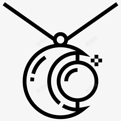 项链宝石珠宝奢侈品图标svg_新图网 https://ixintu.com 宝石 珠宝 珠宝奢侈品 项链