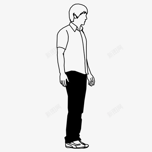 男人人2d图标svg_新图网 https://ixintu.com 人 人2d 男