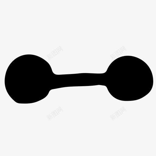 哑铃健身素描图标svg_新图网 https://ixintu.com 健身 哑铃 素描 运动