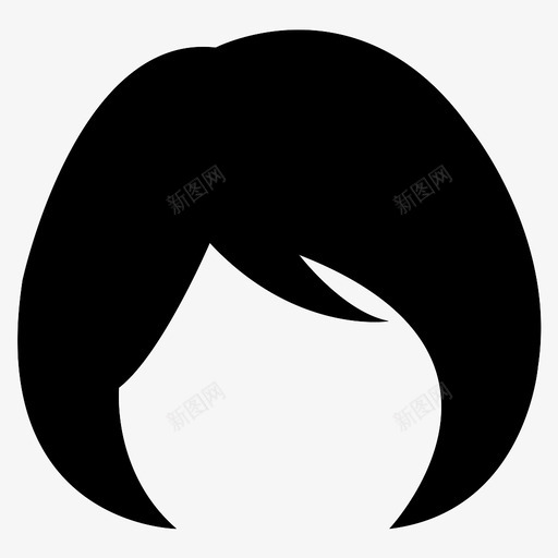 长头发的女人女人长头发图标svg_新图网 https://ixintu.com 人 女人 长头发 长头发的女人