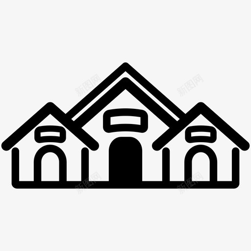 狗旅馆动物医院狗屋图标svg_新图网 https://ixintu.com 动物医院 宠物屋 宠物旅馆 狗屋 狗旅馆