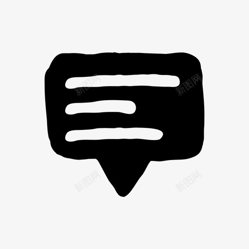工具提示文本涂鸦手绘图标svg_新图网 https://ixintu.com 工具提示文本 手绘 手绘材质设计图标 涂鸦