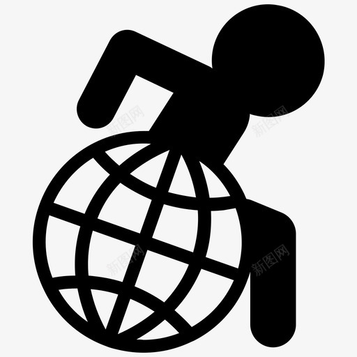 无障碍轮椅残疾人残奥会图标svg_新图网 https://ixintu.com 无障碍轮椅 残奥会 残疾人