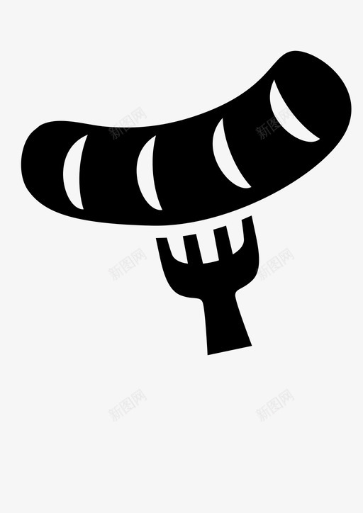 香肠烧烤食物图标svg_新图网 https://ixintu.com 烧烤 肉 食物 香肠
