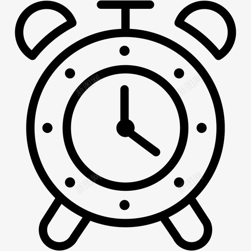 闹钟分钟时间图标svg_新图网 https://ixintu.com 分钟 手表 时间 杂项9 闹钟