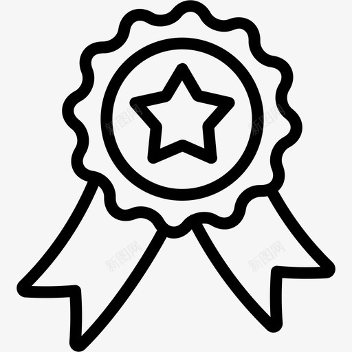 丝带成就奖项图标svg_新图网 https://ixintu.com 丝带 奖章 奖项 徽章 成就 杂项9