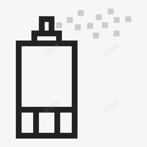 喷雾器瓶子发胶图标svg_新图网 https://ixintu.com 发胶 喷雾器 喷雾罐 瓶子