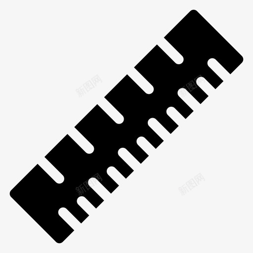 标尺业务度量图标svg_新图网 https://ixintu.com 业务 刻度 度量 构造字形图标 标尺 米