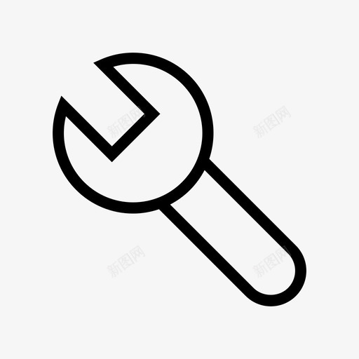 扳手工作灯检修灯图标svg_新图网 https://ixintu.com 工作灯 扳手 检修灯