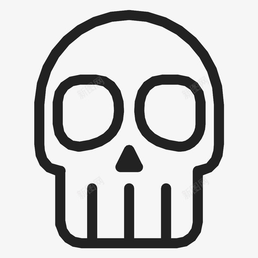 头骨有毒图标svg_新图网 https://ixintu.com 头骨 有毒